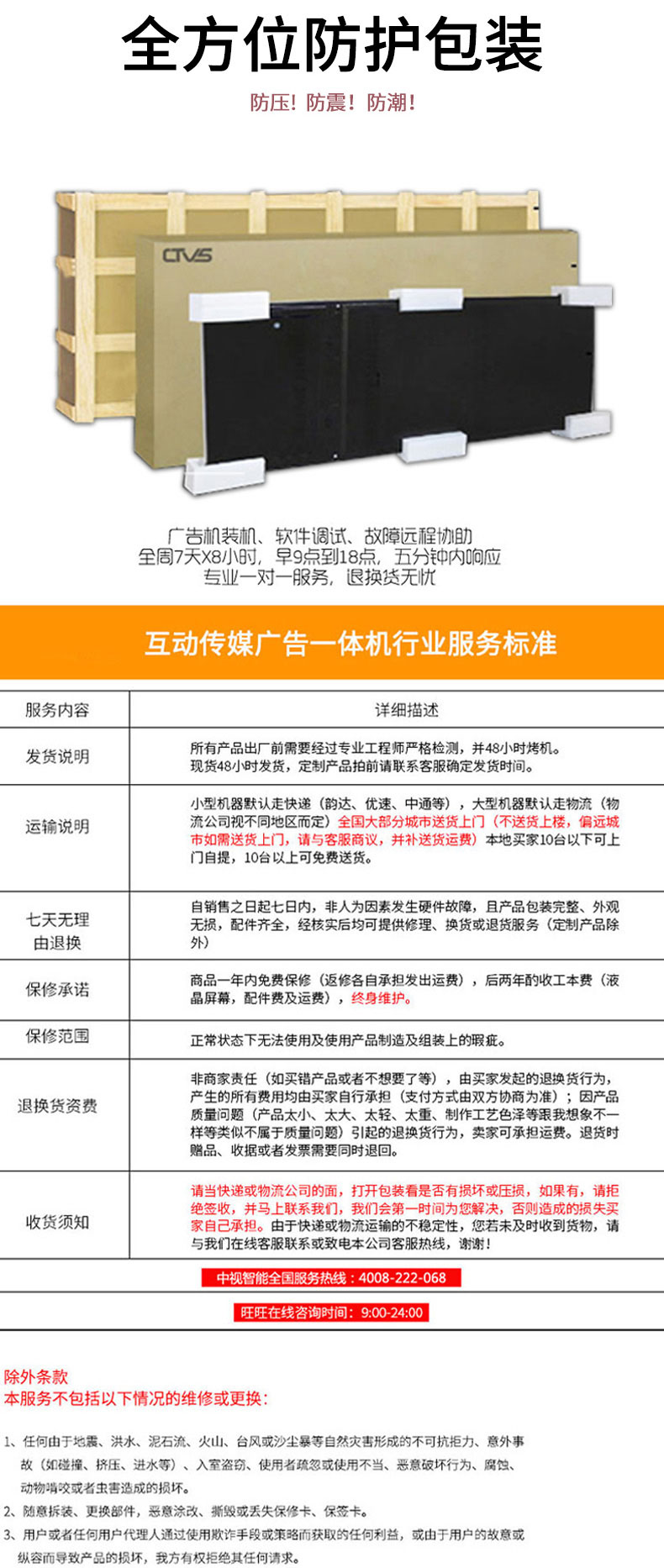 防震防潮，層層防護