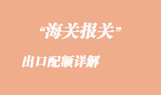 出口配額詳解